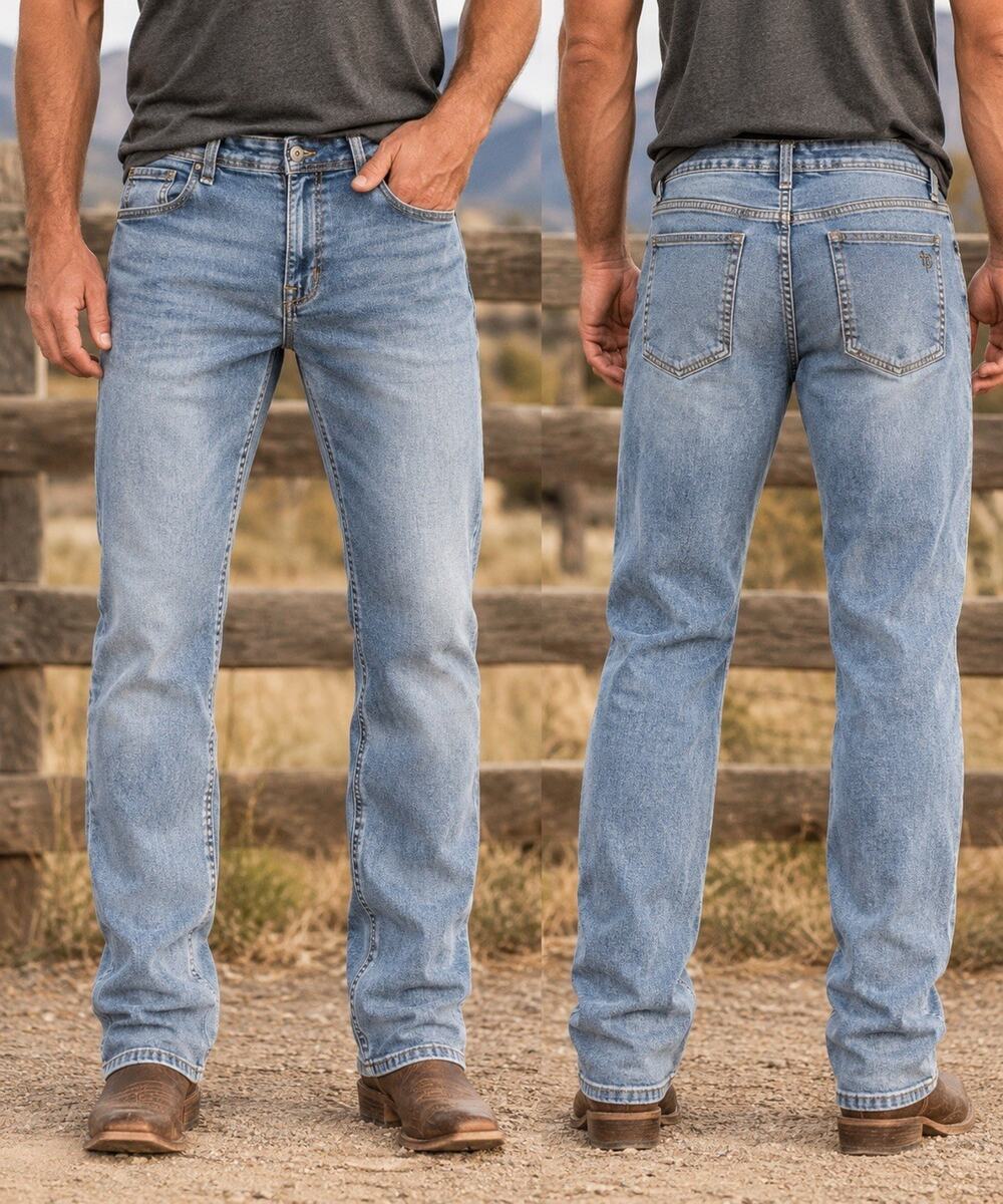 TPJ The Perfect Jean Athletic Fit Jeans Mens 33x28 Light Wash Stretch Denim